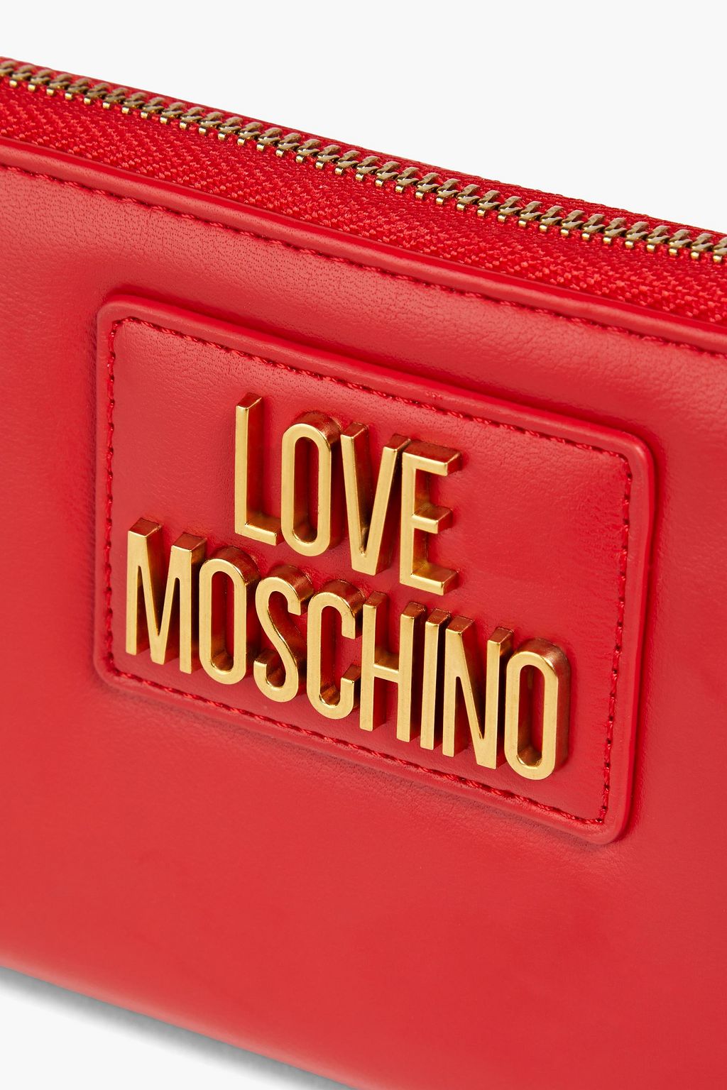 LOVE MOSCHINO Embellished faux leather wallet