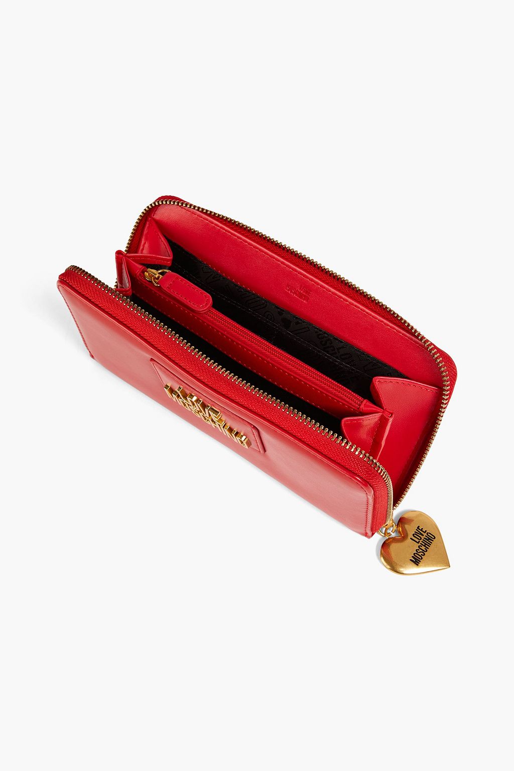 LOVE MOSCHINO Embellished faux leather wallet