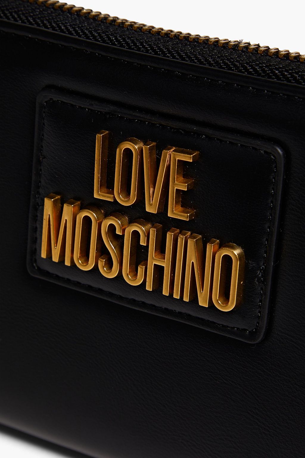 LOVE MOSCHINO Embellished faux leather wallet | THE OUTNET