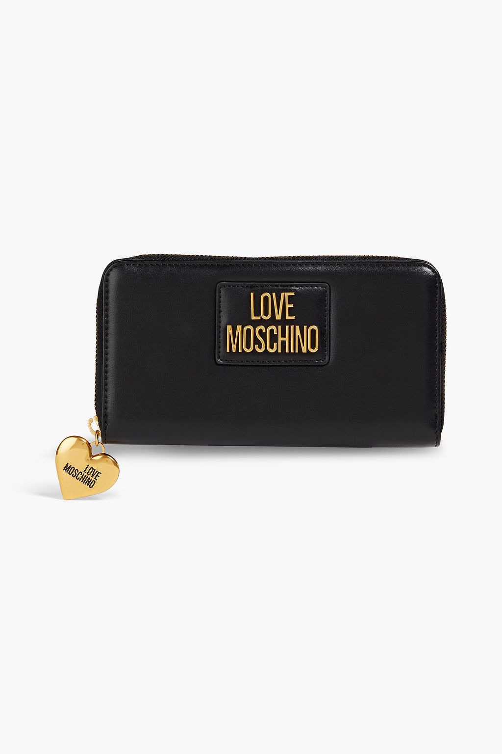 LOVE MOSCHINO Embellished faux leather wallet | THE OUTNET