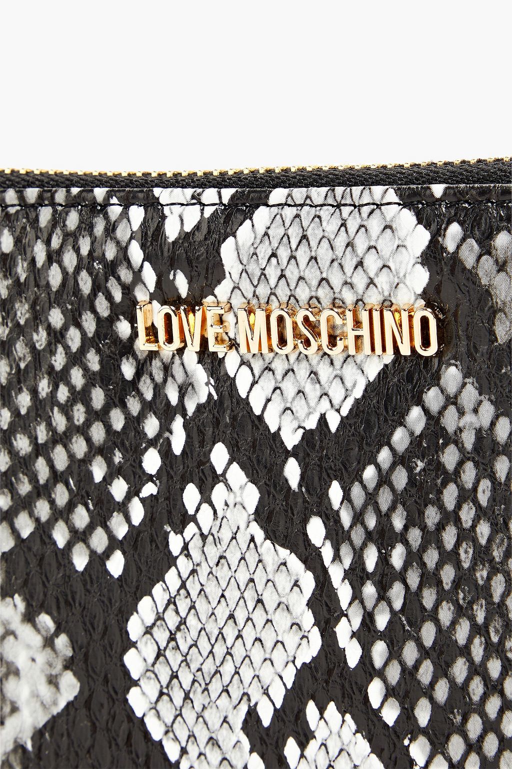 LOVE MOSCHINO Faux snake-effect leather wallet