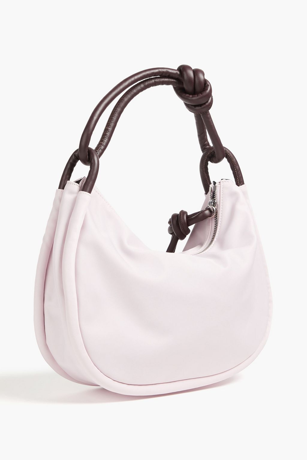 GANNI Two-tone knotted shell shoulder bag