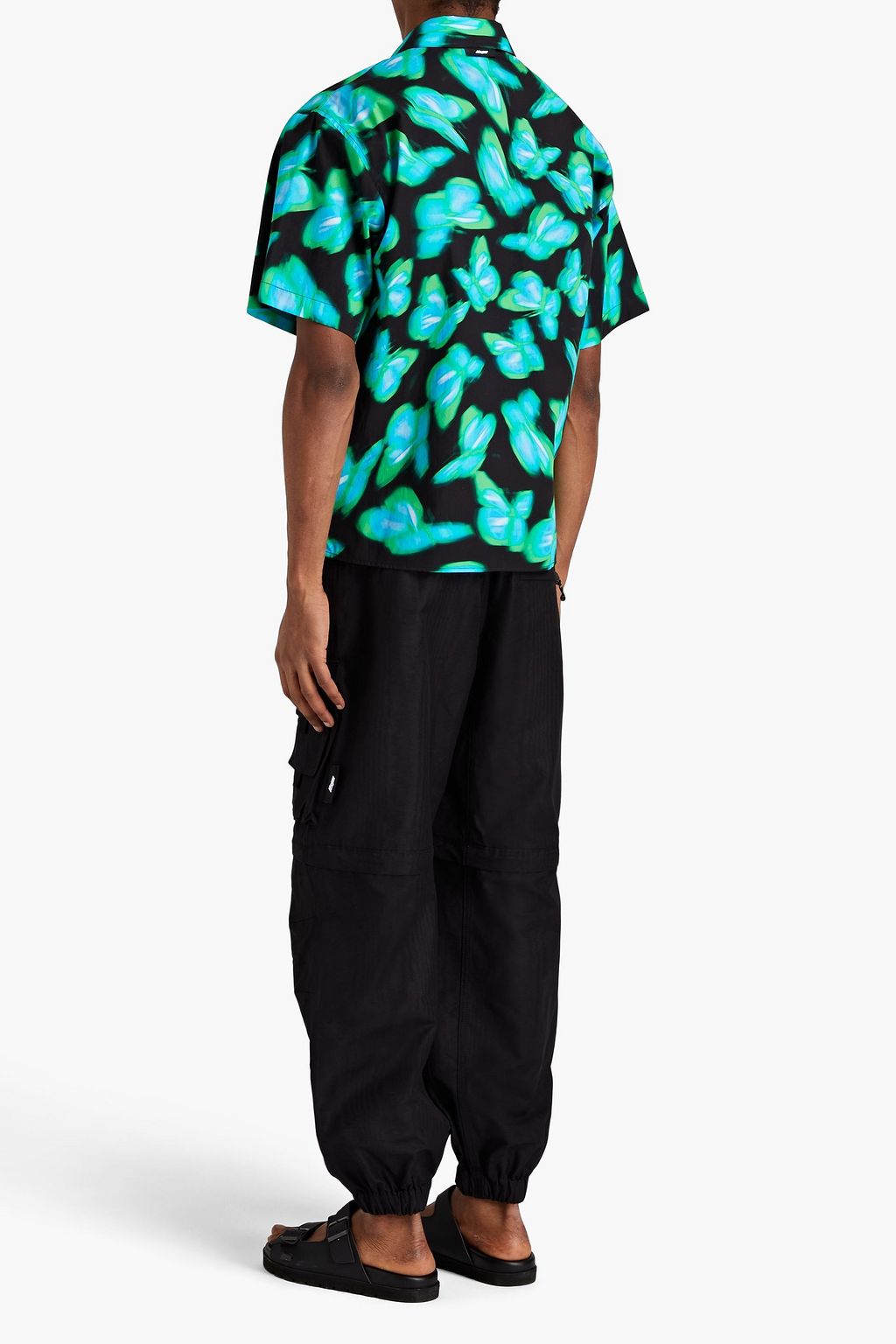 MSGM コットンツイル シャツ プリント入り