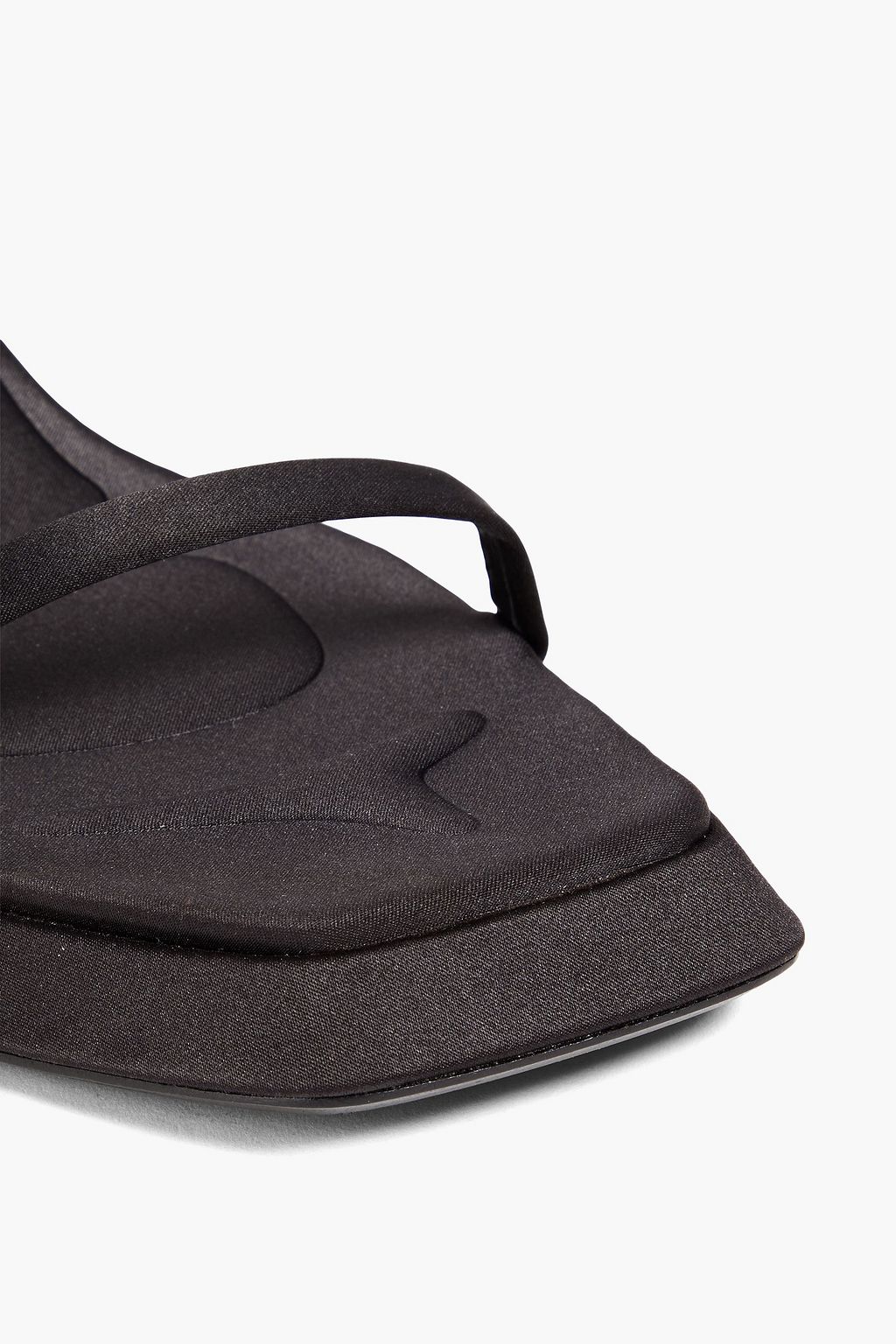 ALEXANDER WANG Embellished satin platform sandals