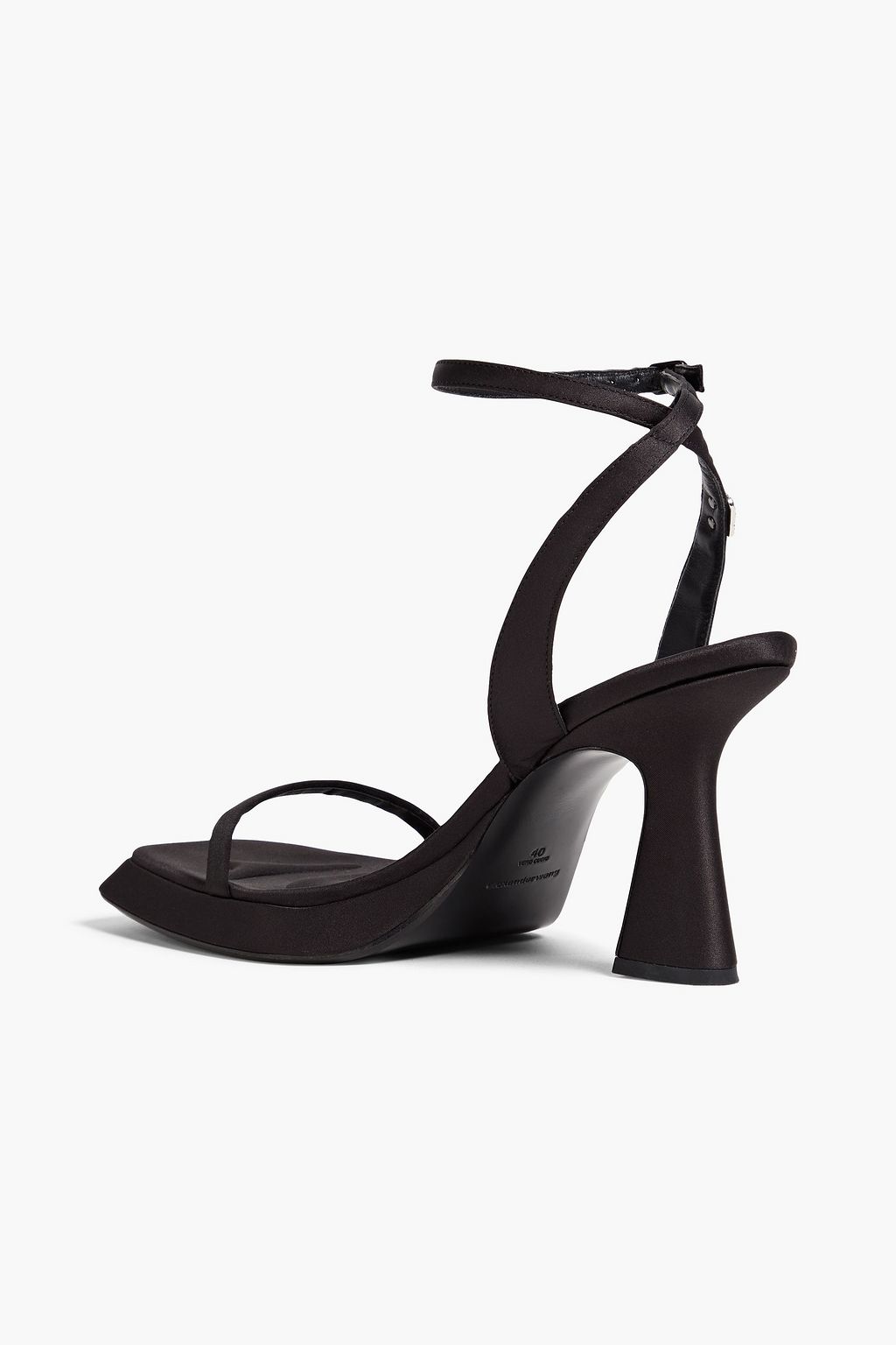 ALEXANDER WANG Embellished satin platform sandals