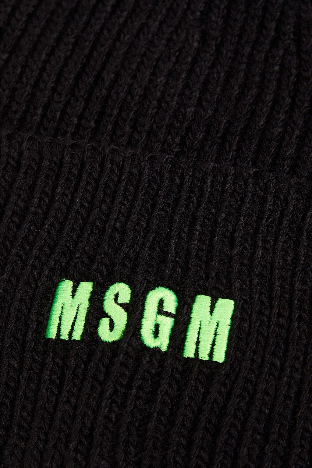 MSGM Logo-embroidered knitted beanie