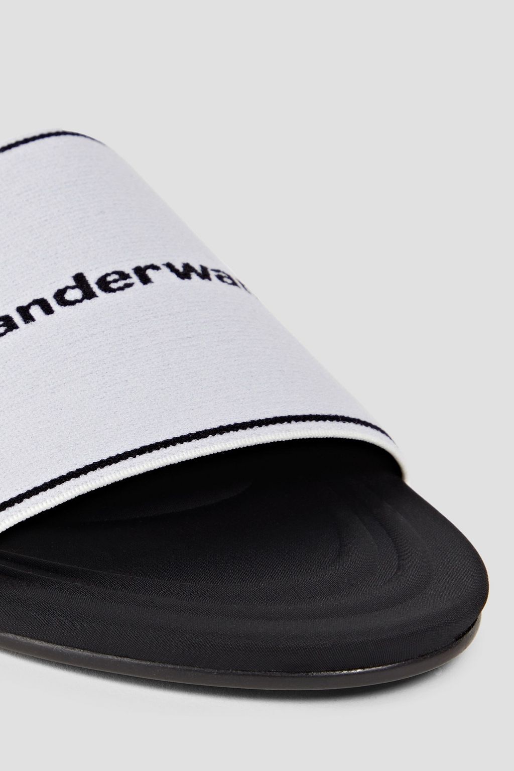 ALEXANDER WANG Stretch-jacquard slides