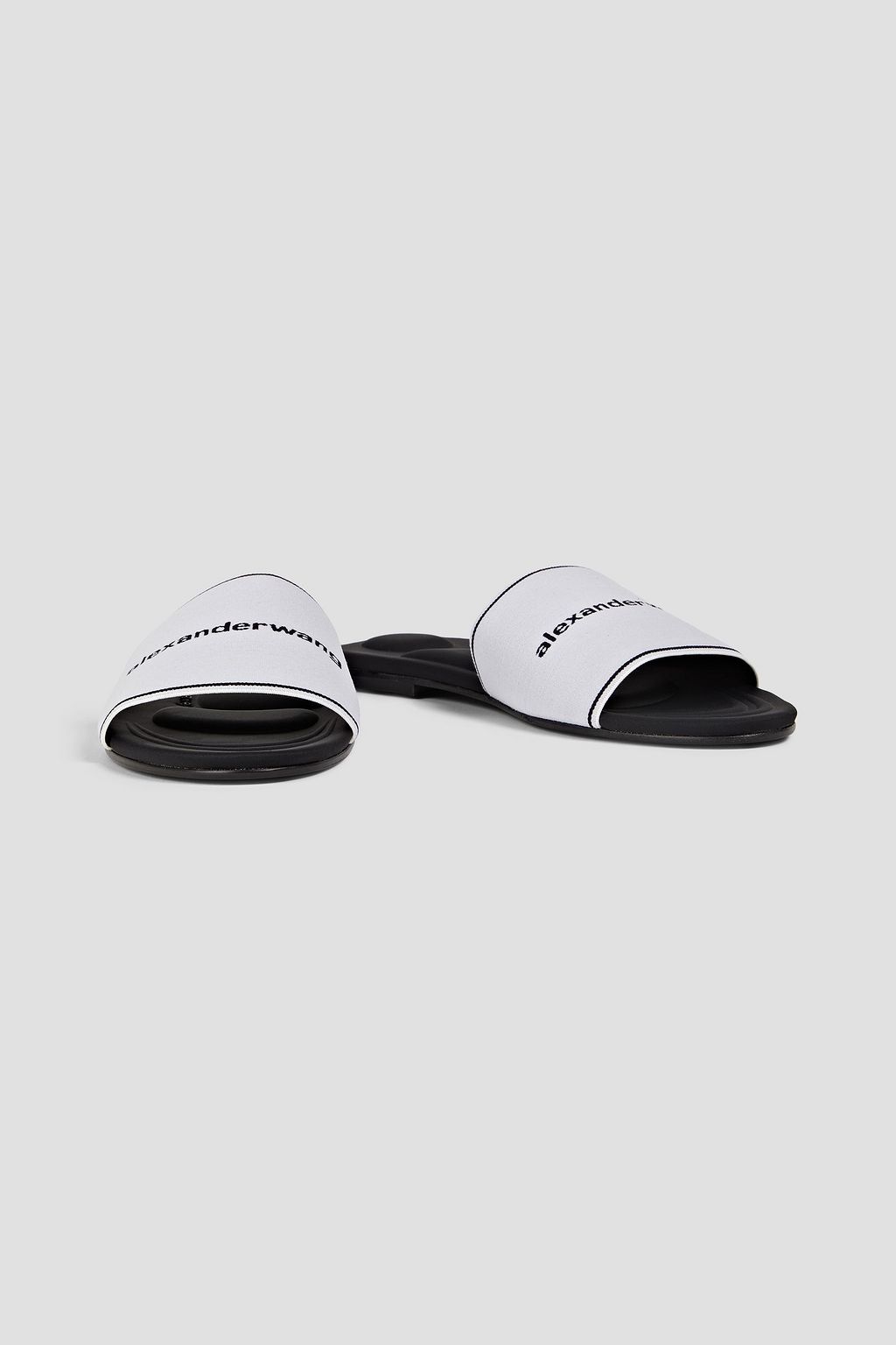 ALEXANDER WANG Stretch-jacquard slides