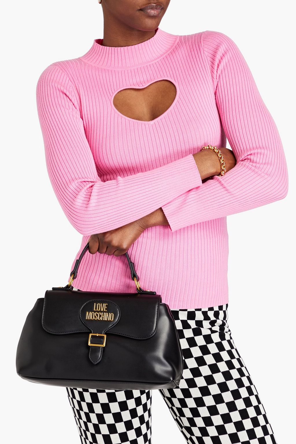 LOVE MOSCHINO Logo-embossed faux leather tote