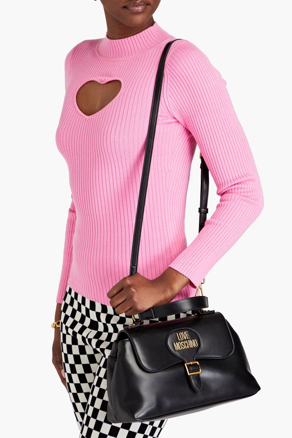 LOVE MOSCHINO Logo-embossed faux leather tote