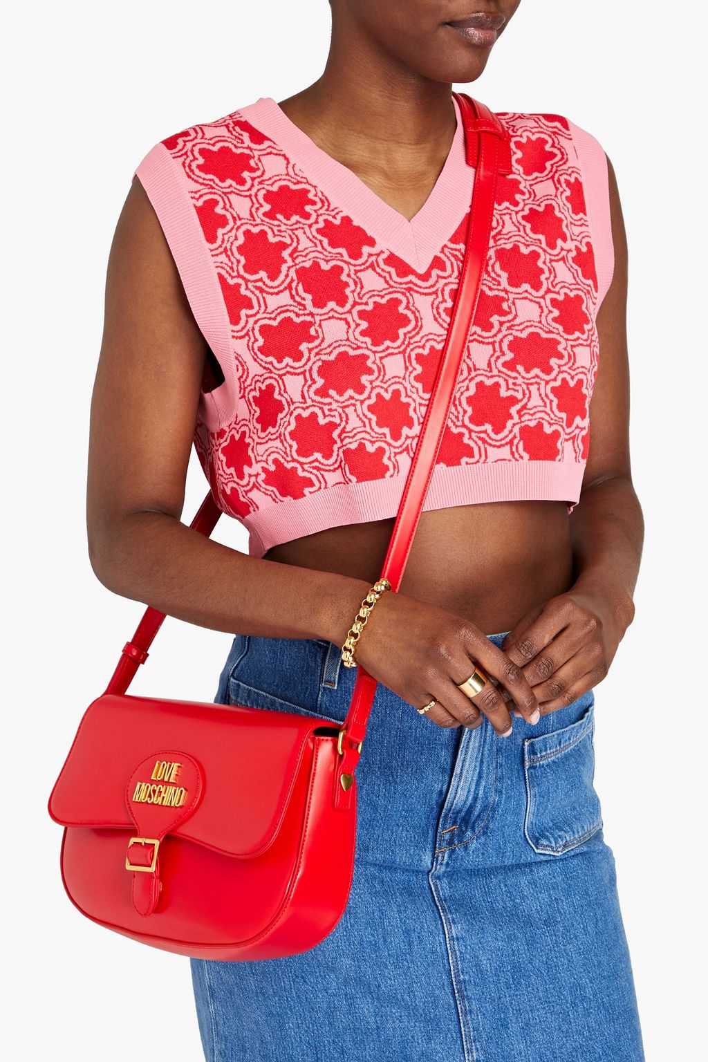 LOVE MOSCHINO Faux leather shoulder bag