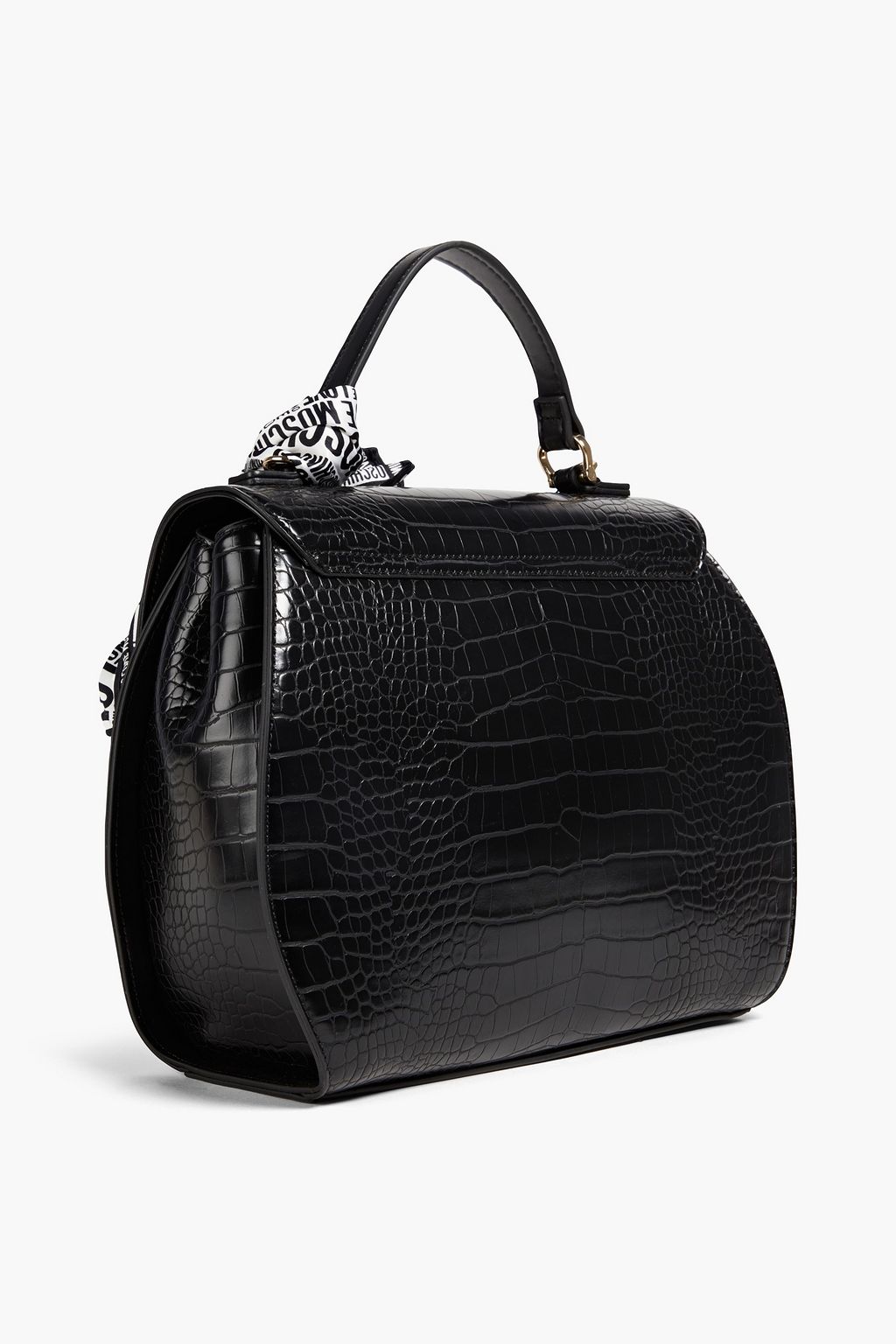LOVE MOSCHINO Faux croc-effect leather tote