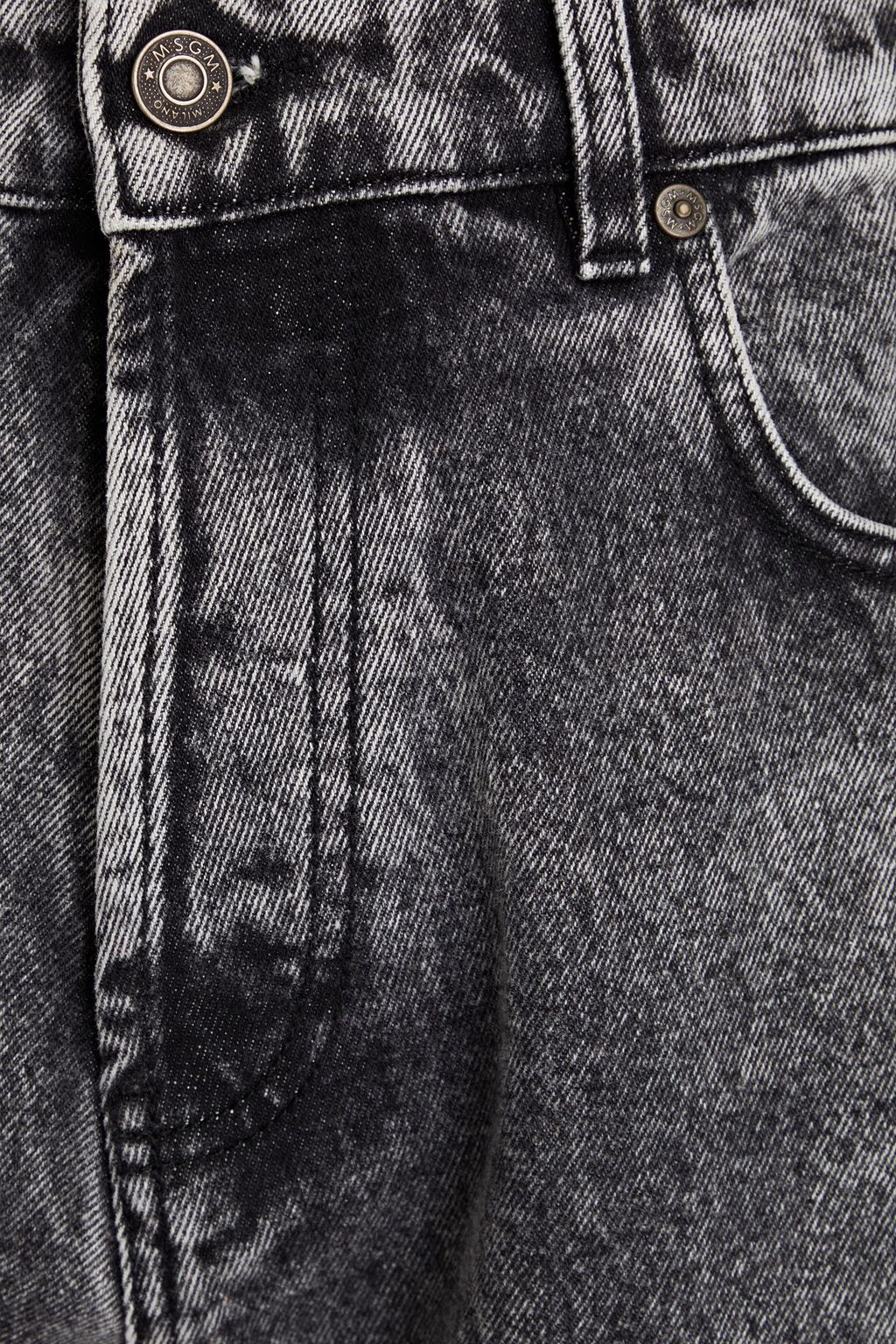 MSGM Jeans aus Denim in ausgewaschener Optik