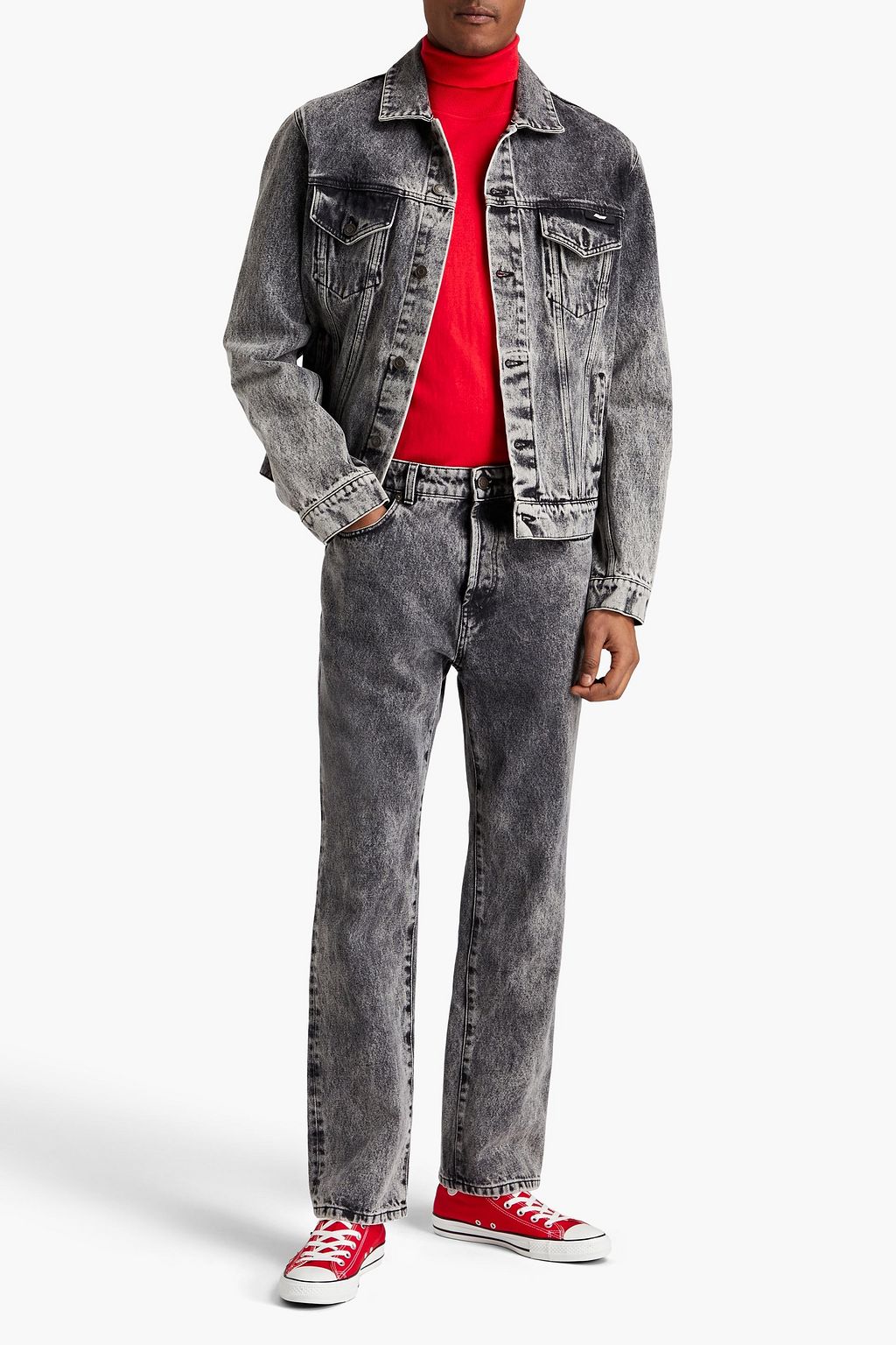 MSGM Jeans aus Denim in ausgewaschener Optik