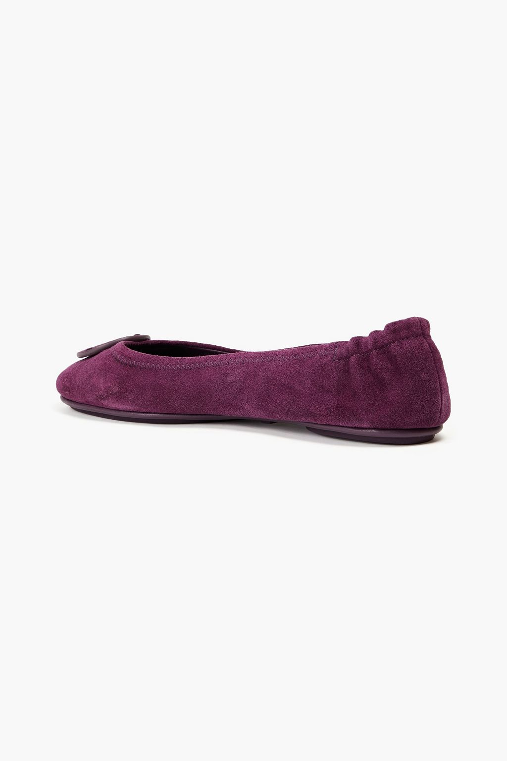 TORY BURCH Minnie Ballerinas aus Veloursleder mit Verzierung