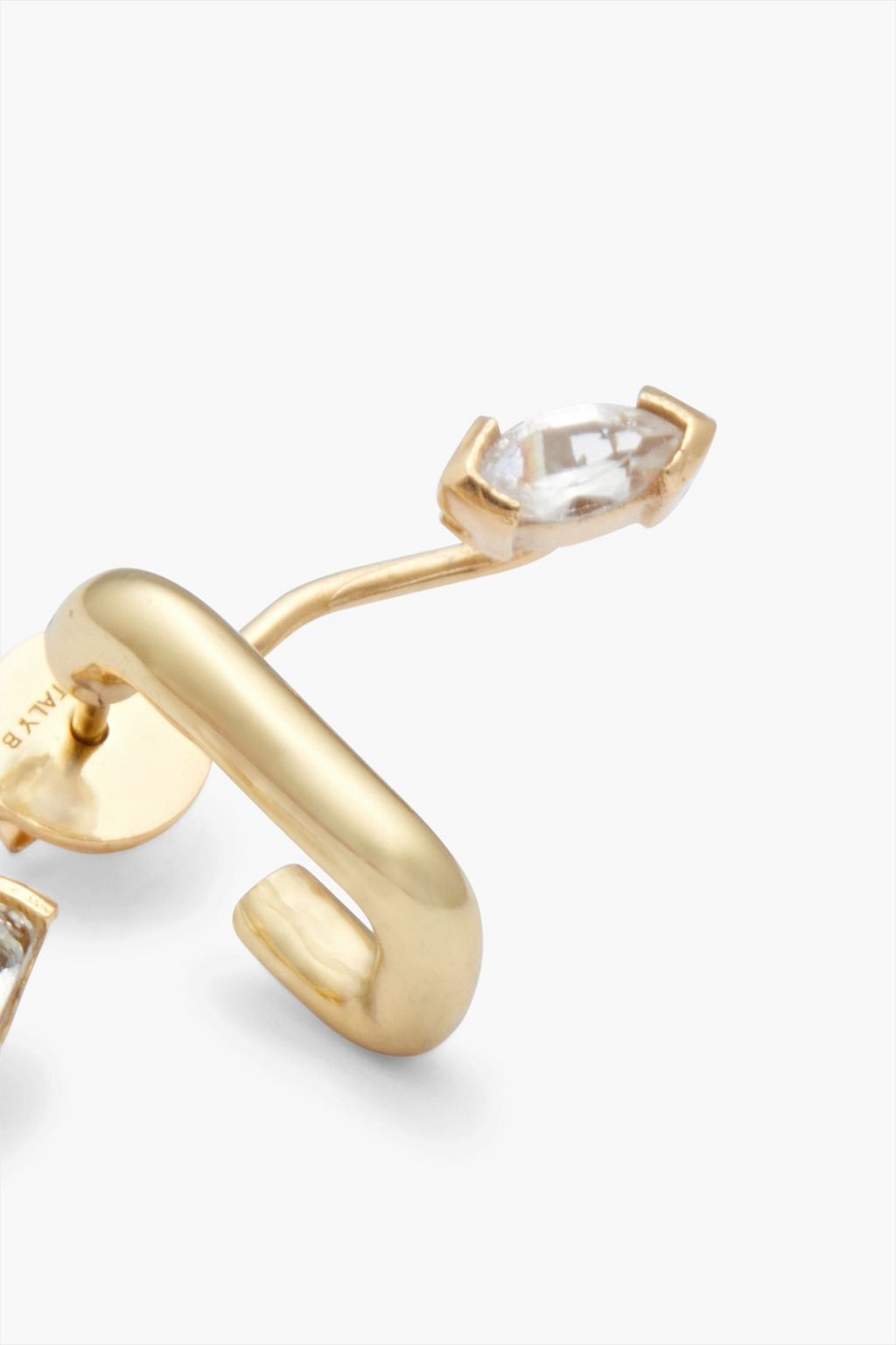 CORNELIA WEBB 24-karat gold-plated topaz earrings