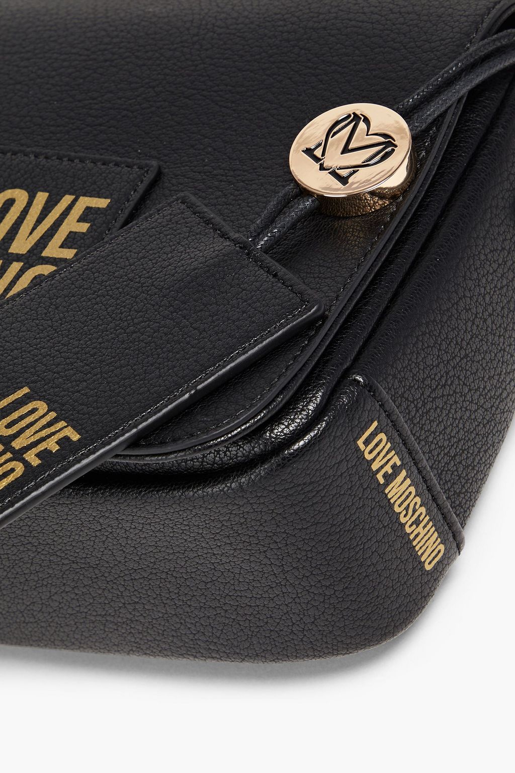 LOVE MOSCHINO Faux pebbled-leather shoulder bag