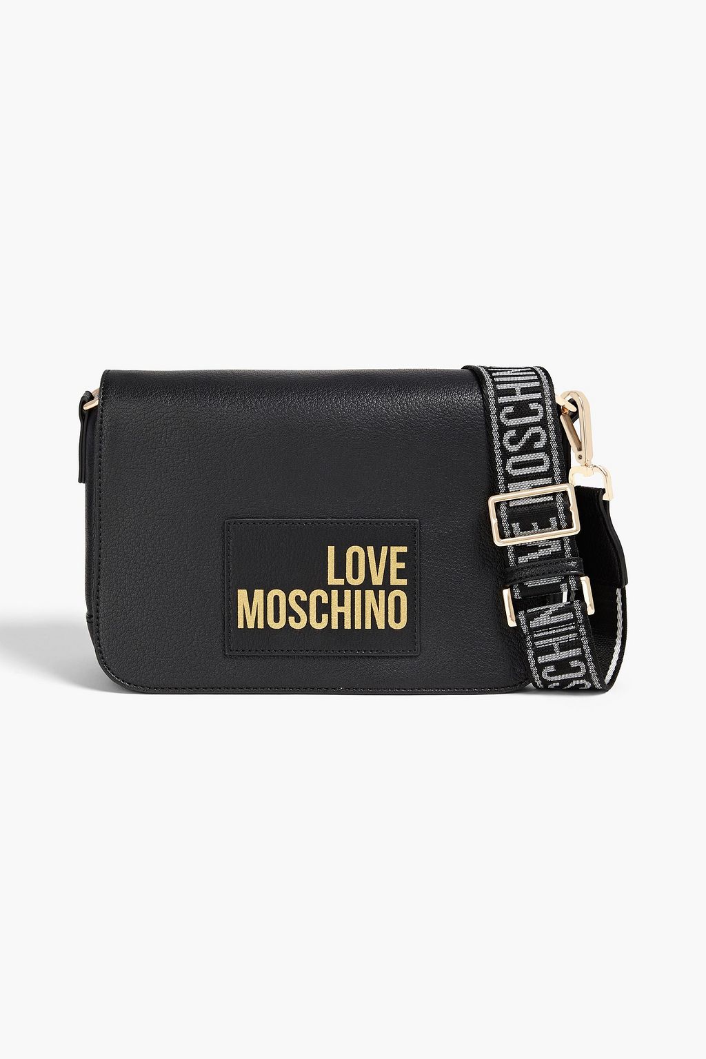 LOVE MOSCHINO Faux pebbled-leather shoulder bag