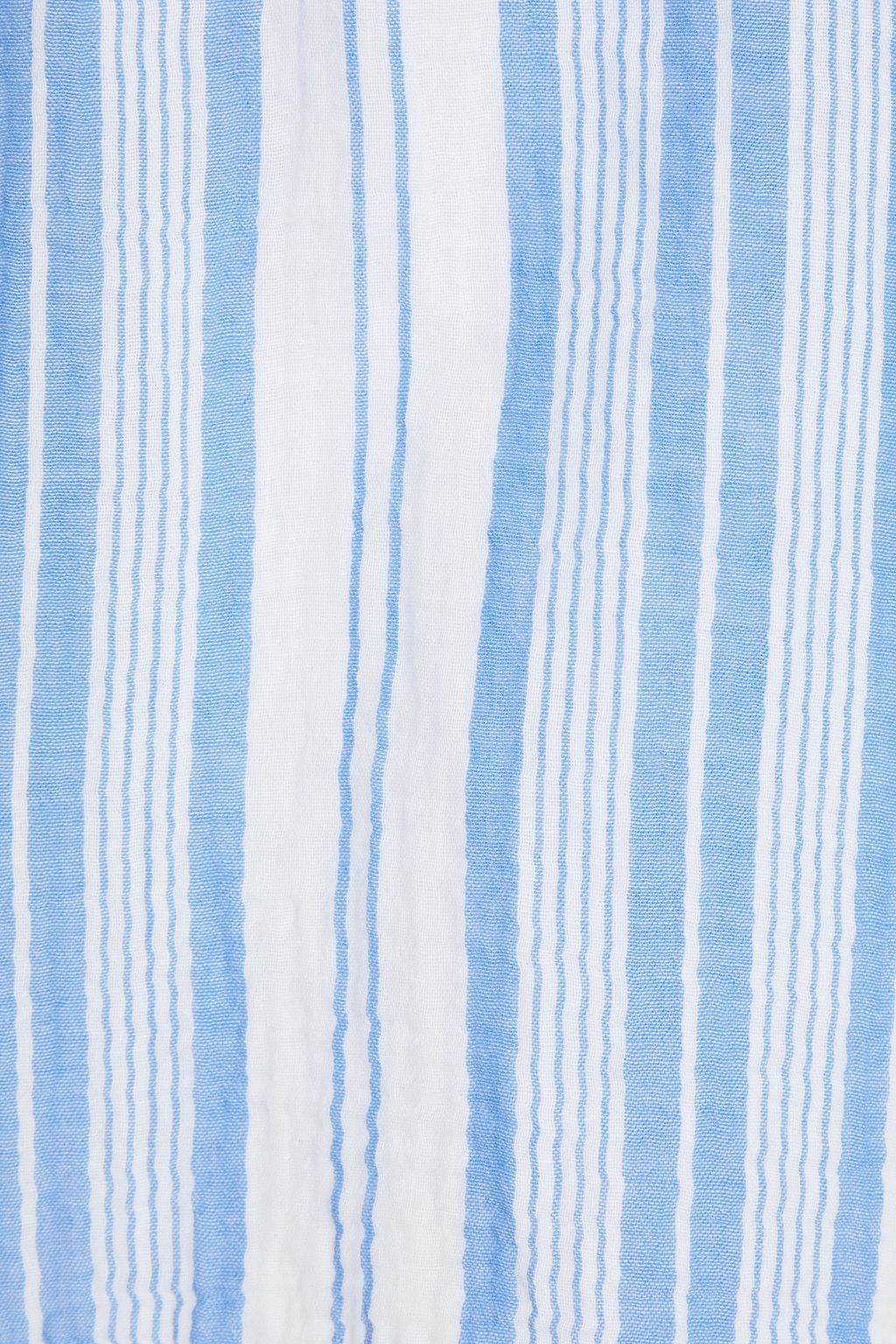 HONORINE Cosette striped cotton-gauze top