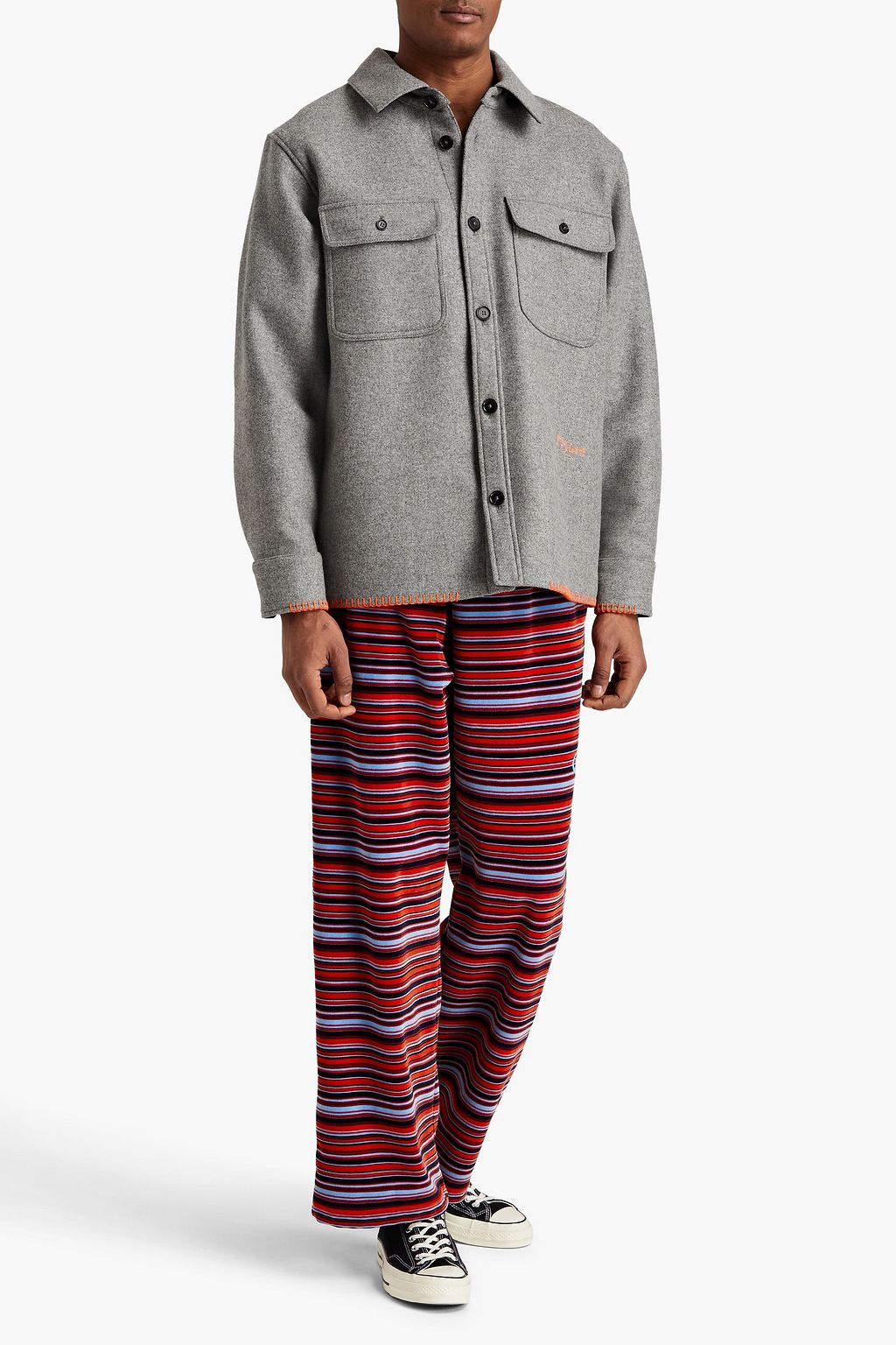 MSGM Mélange wool-blend jacket