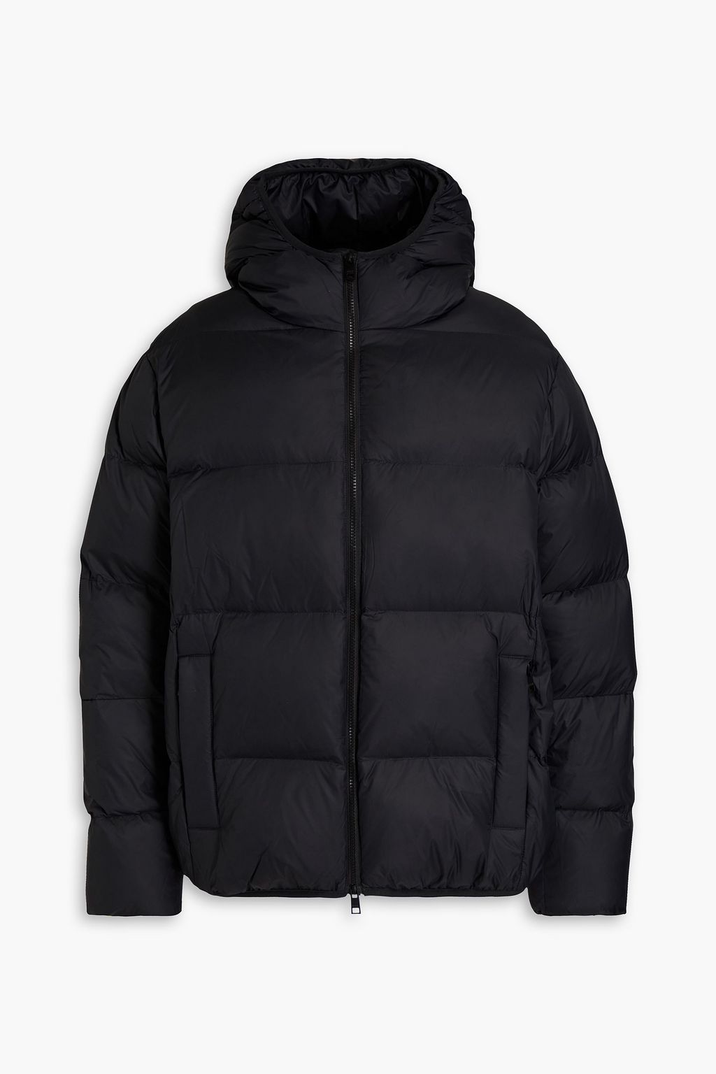 MSGM Quilted shell hooded down jacket THE OUTNET