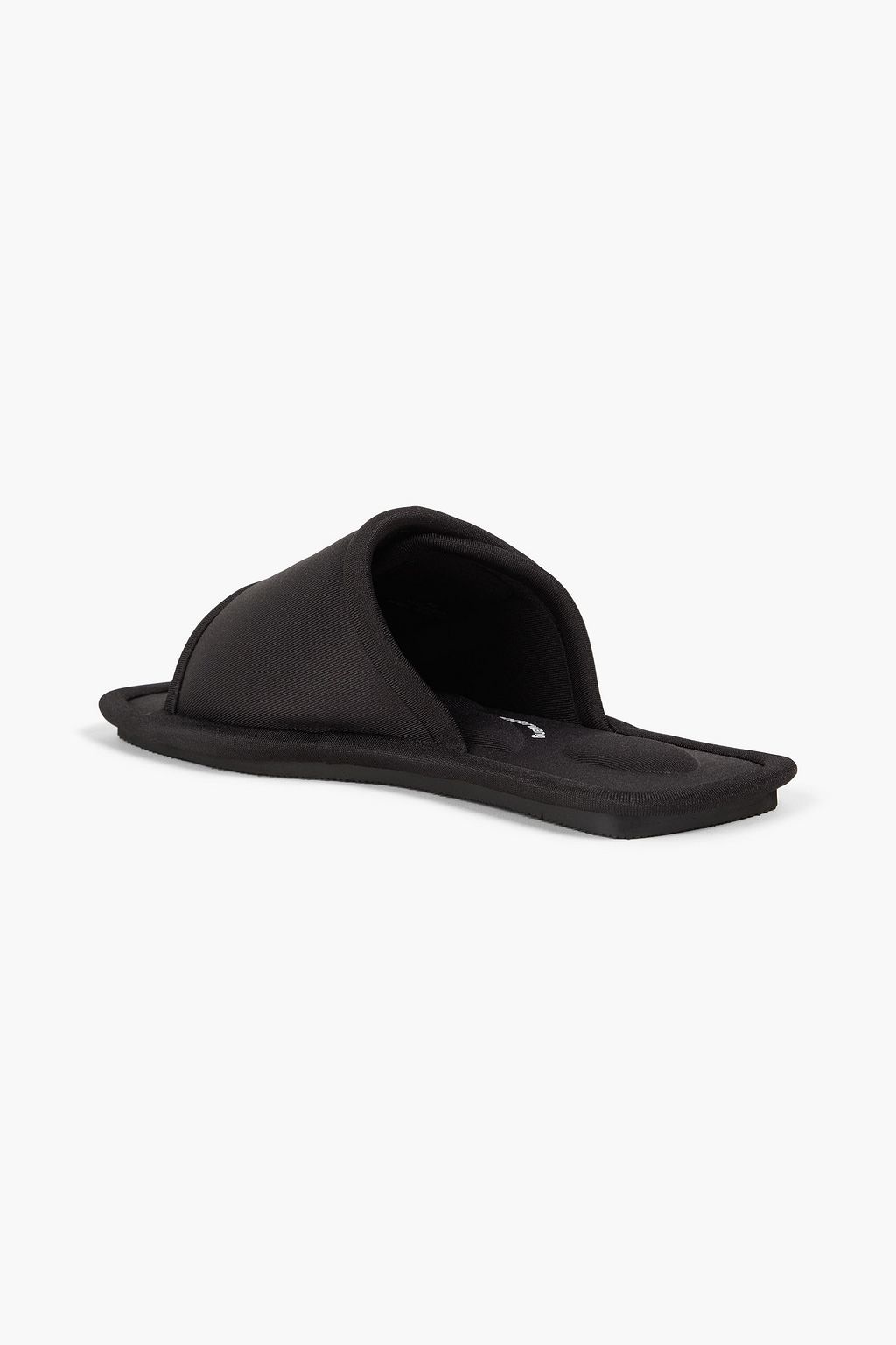 ALEXANDER WANG Logo-embossed padded stretch-jersey slides