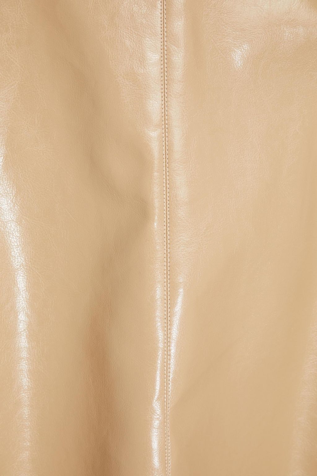 MM6 MAISON MARGIELA Fluted faux leather skirt