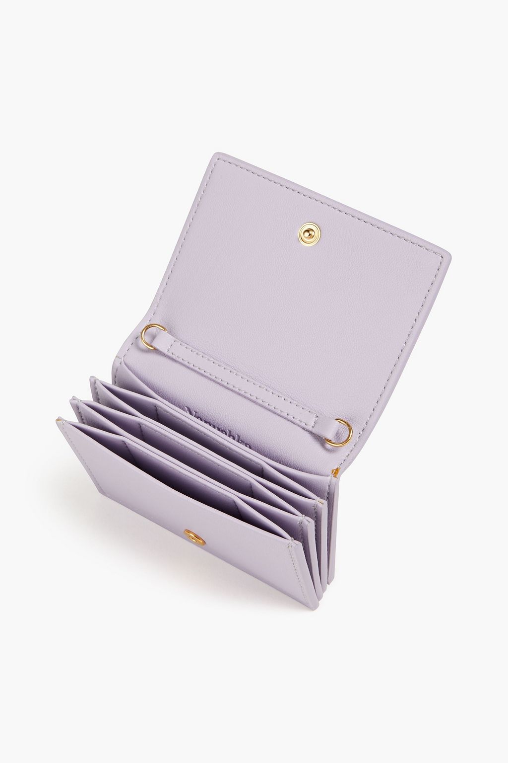 NANUSHKA Kingsley embossed vegan leather cardholder