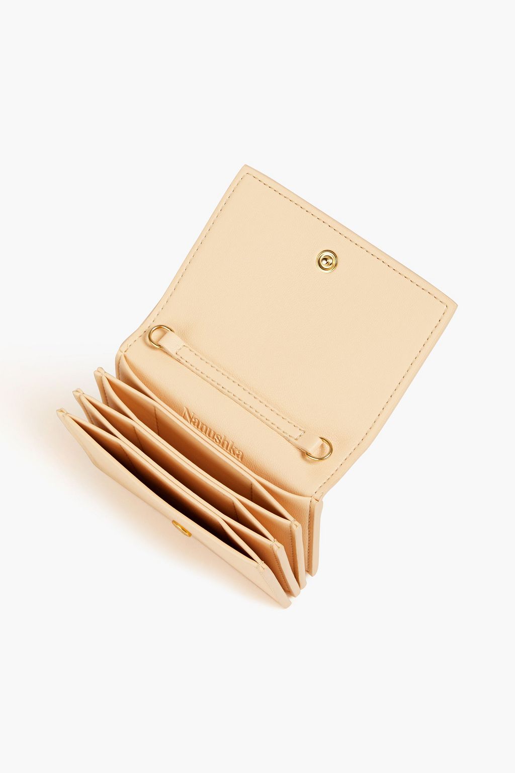 NANUSHKA Kingsley embossed vegan leather cardholder