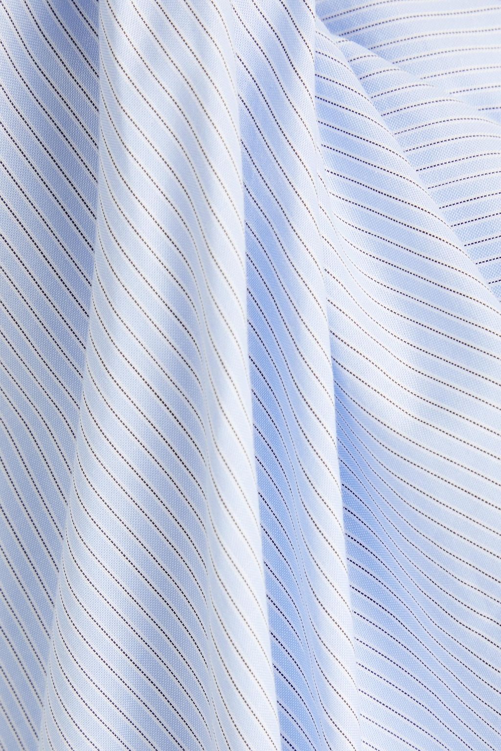 PALMER//HARDING Twist-front striped cotton-jacquard shirt