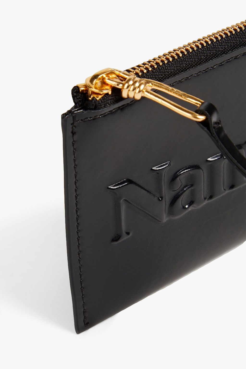 NANUSHKA Lamara embossed vegan leather pouch