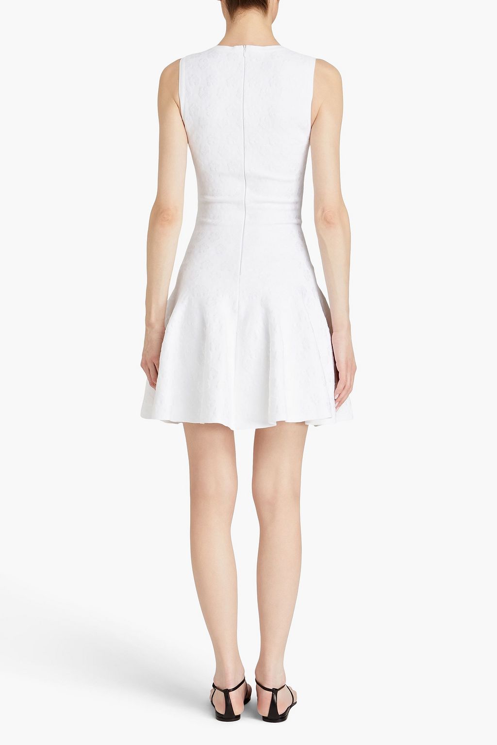 ALAÏA フローラルジャカードニット ミニワンピース