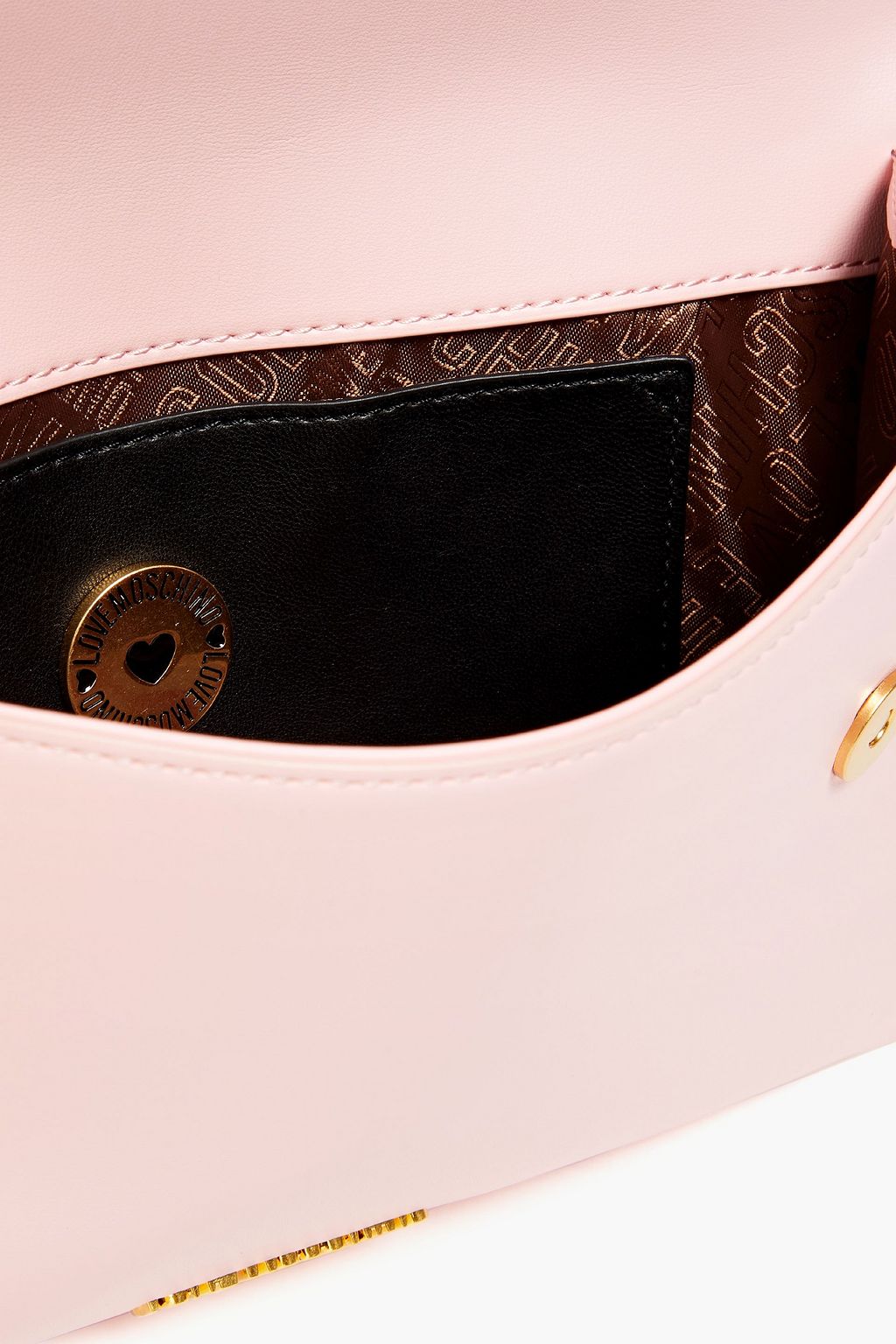 LOVE MOSCHINO Embellished faux leather shoulder bag