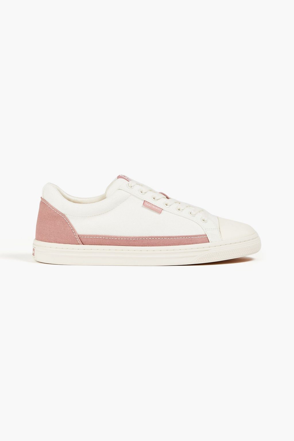 TORY BURCH Two-tone canvas sneakers | Sale up to 70% off | THE OUTNET