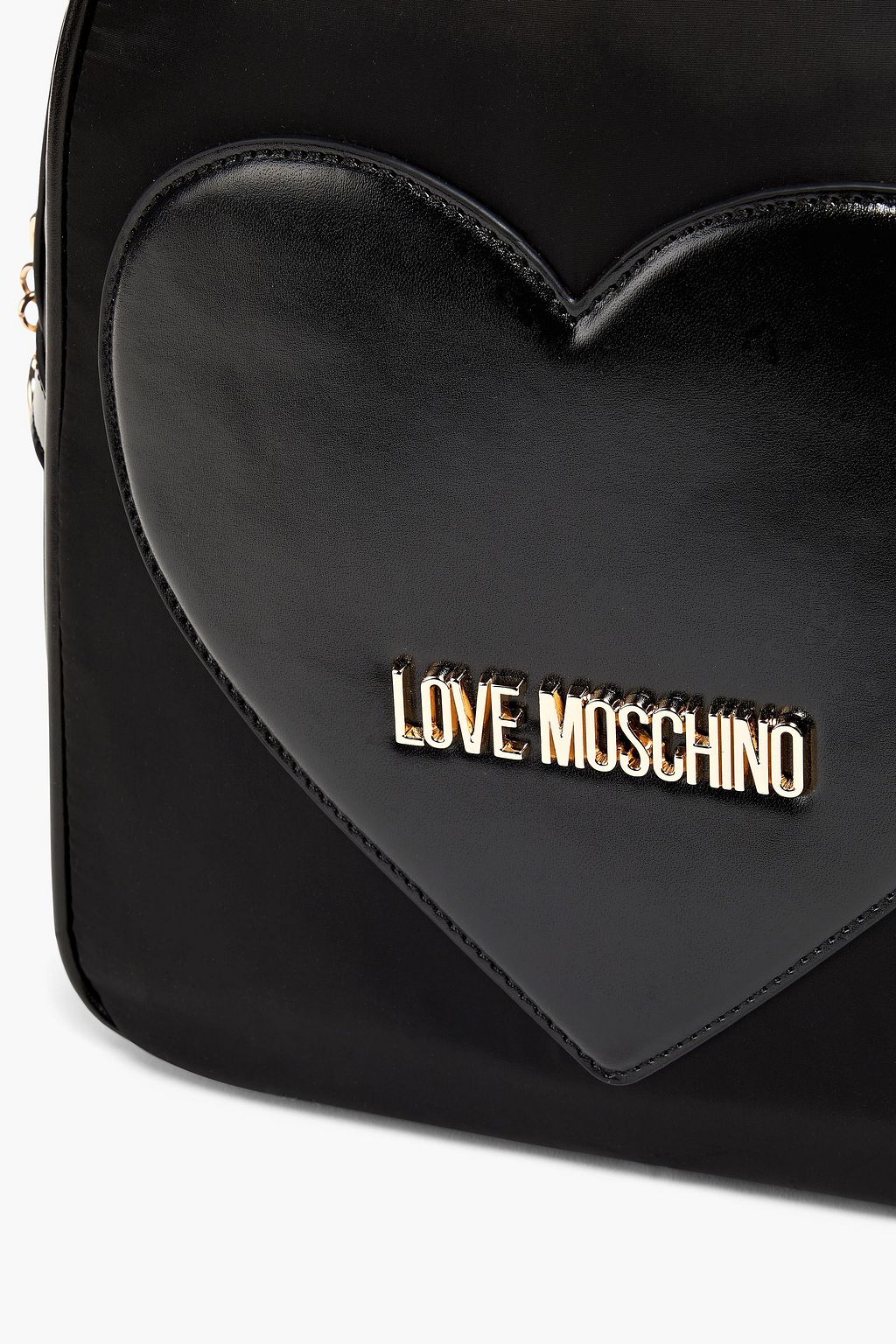 LOVE MOSCHINO Faux leather and shell backpack