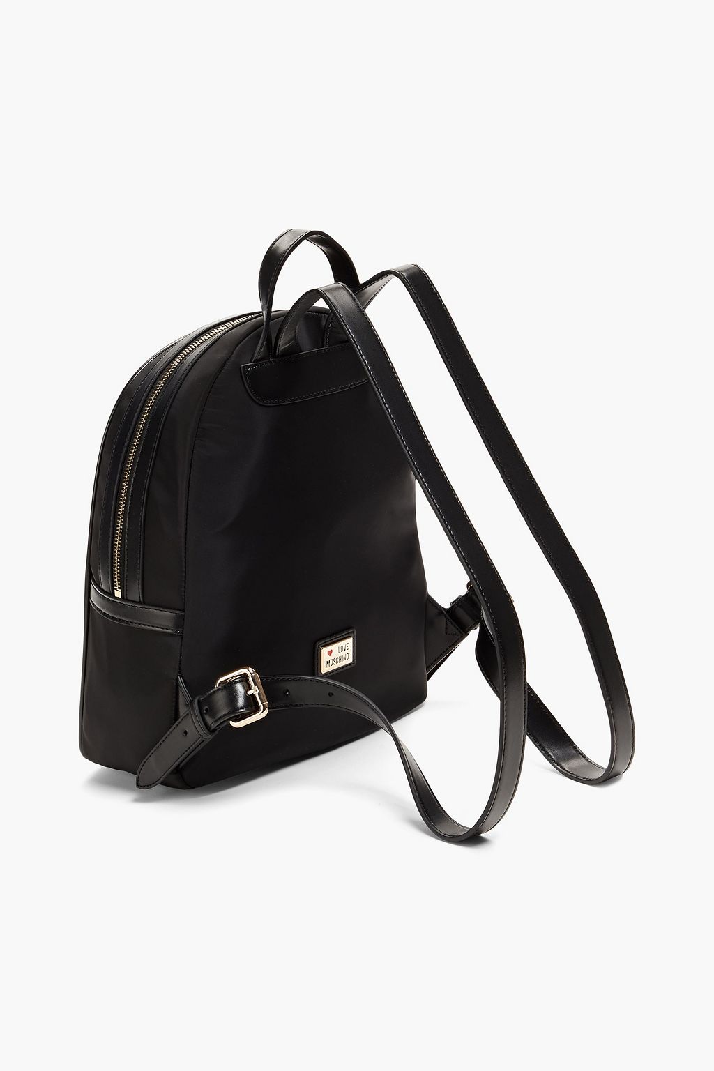 LOVE MOSCHINO Faux leather and shell backpack