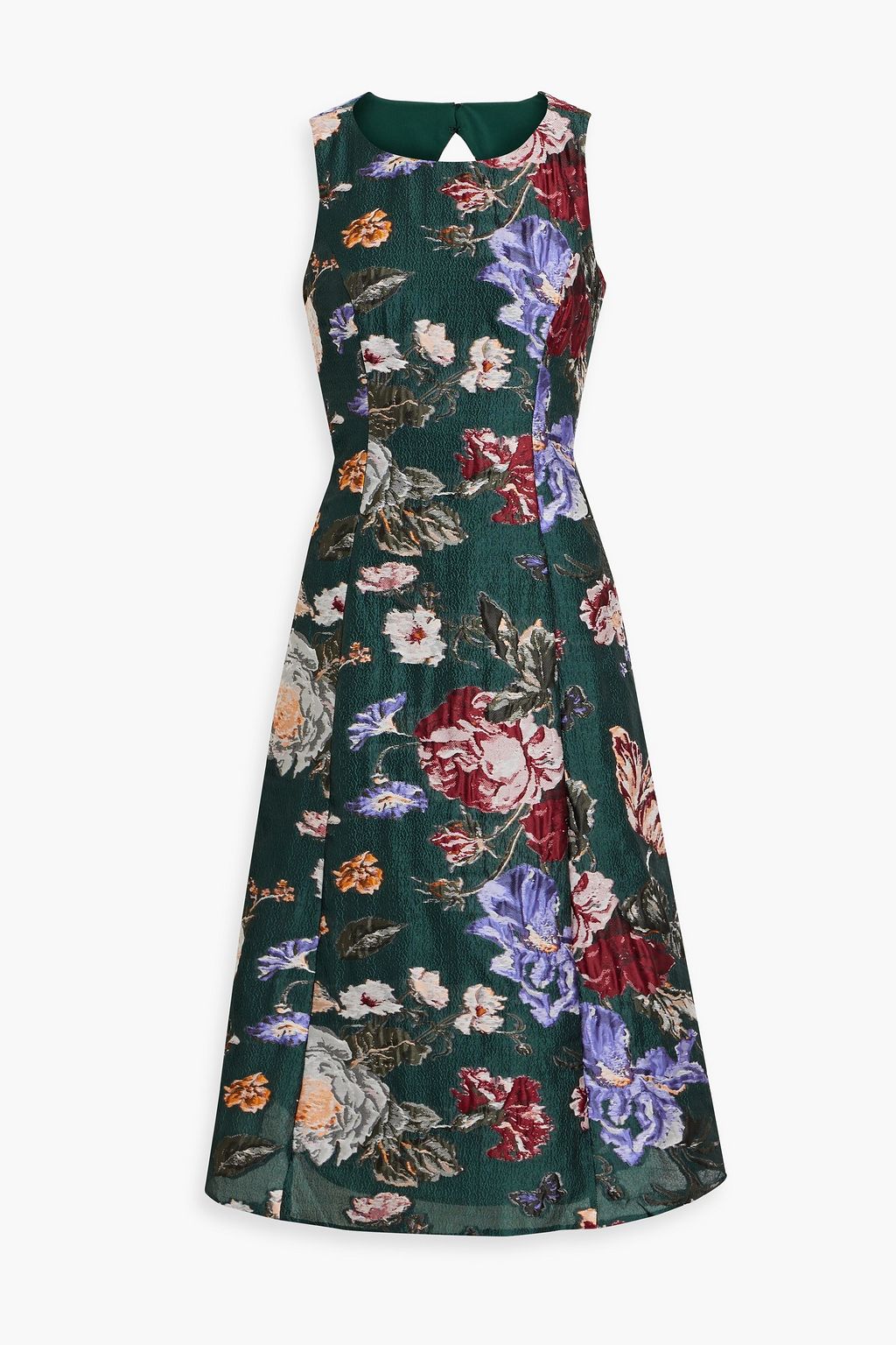 MARCHESA NOTTE Midikleid aus Brokat mit Cut outs THE OUTNET