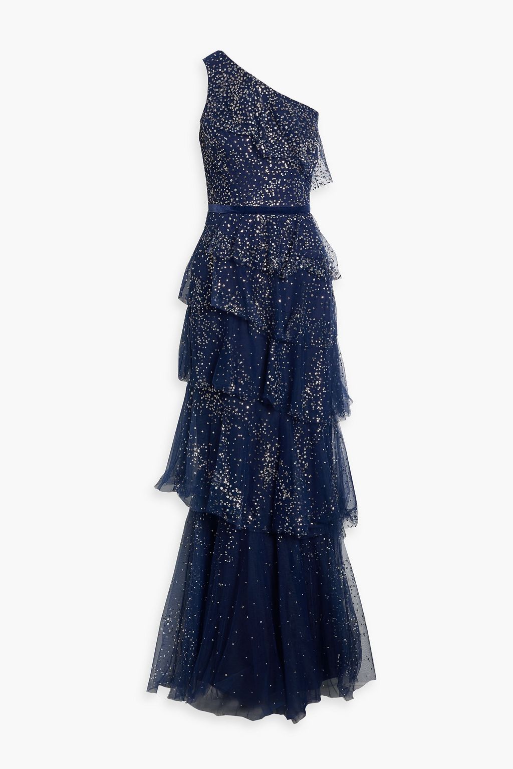 Marchesa blue deals tulle gown