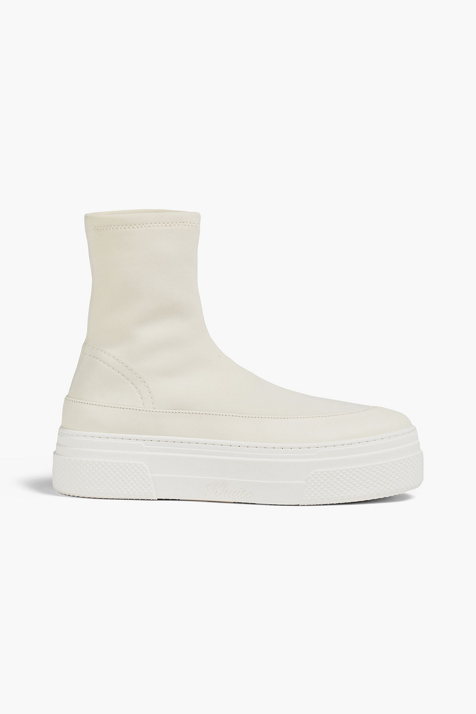 Khaite Ludlow neoprene high-top platform sneakers