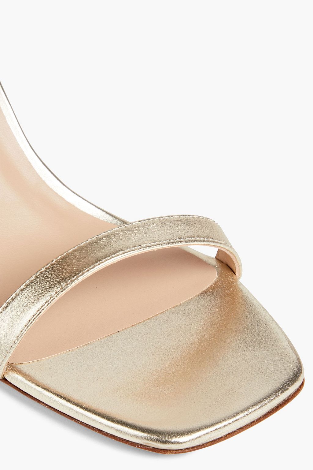 STUART WEITZMAN レザー サンダル メタリック
