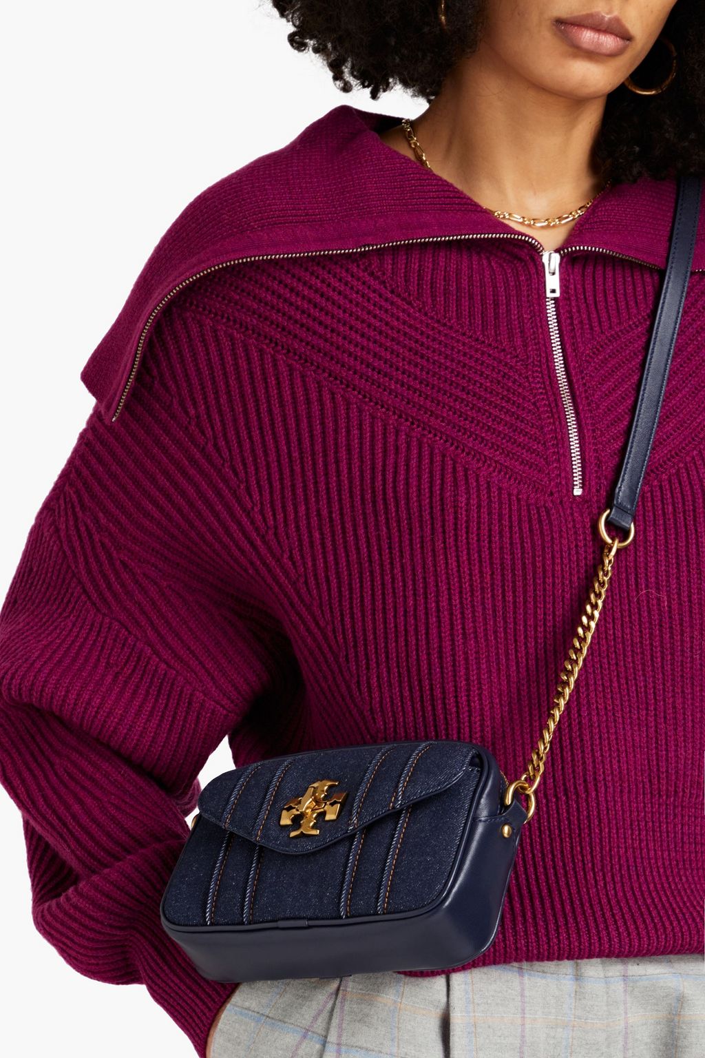 Descubrir 105+ imagen tory burch denim kira Thptnganamst.edu.vn