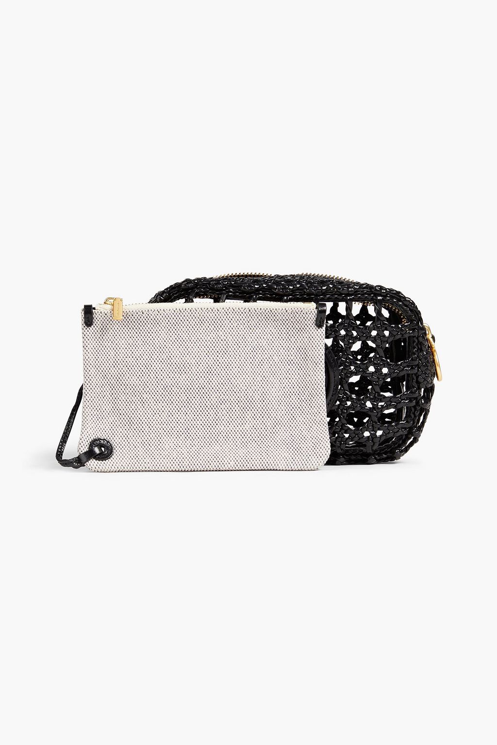 TORY BURCH Perry woven leather shoulder bag