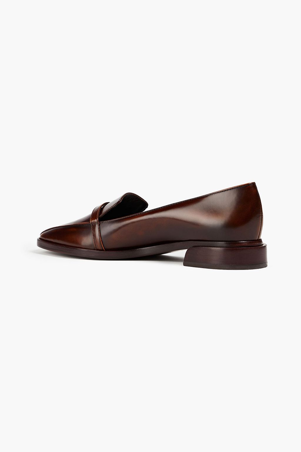 TORY BURCH Loafers aus brüniertem Leder