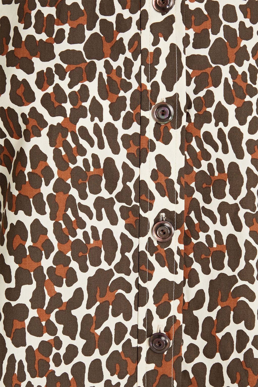TORY BURCH Reva leopard-print cotton-poplin shirt