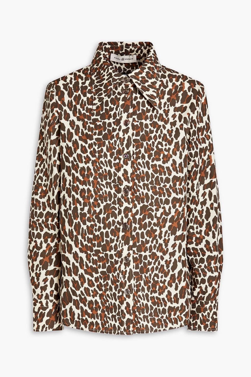 TORY BURCH Reva leopard-print cotton-poplin shirt | Sale up to 70% off |  THE OUTNET