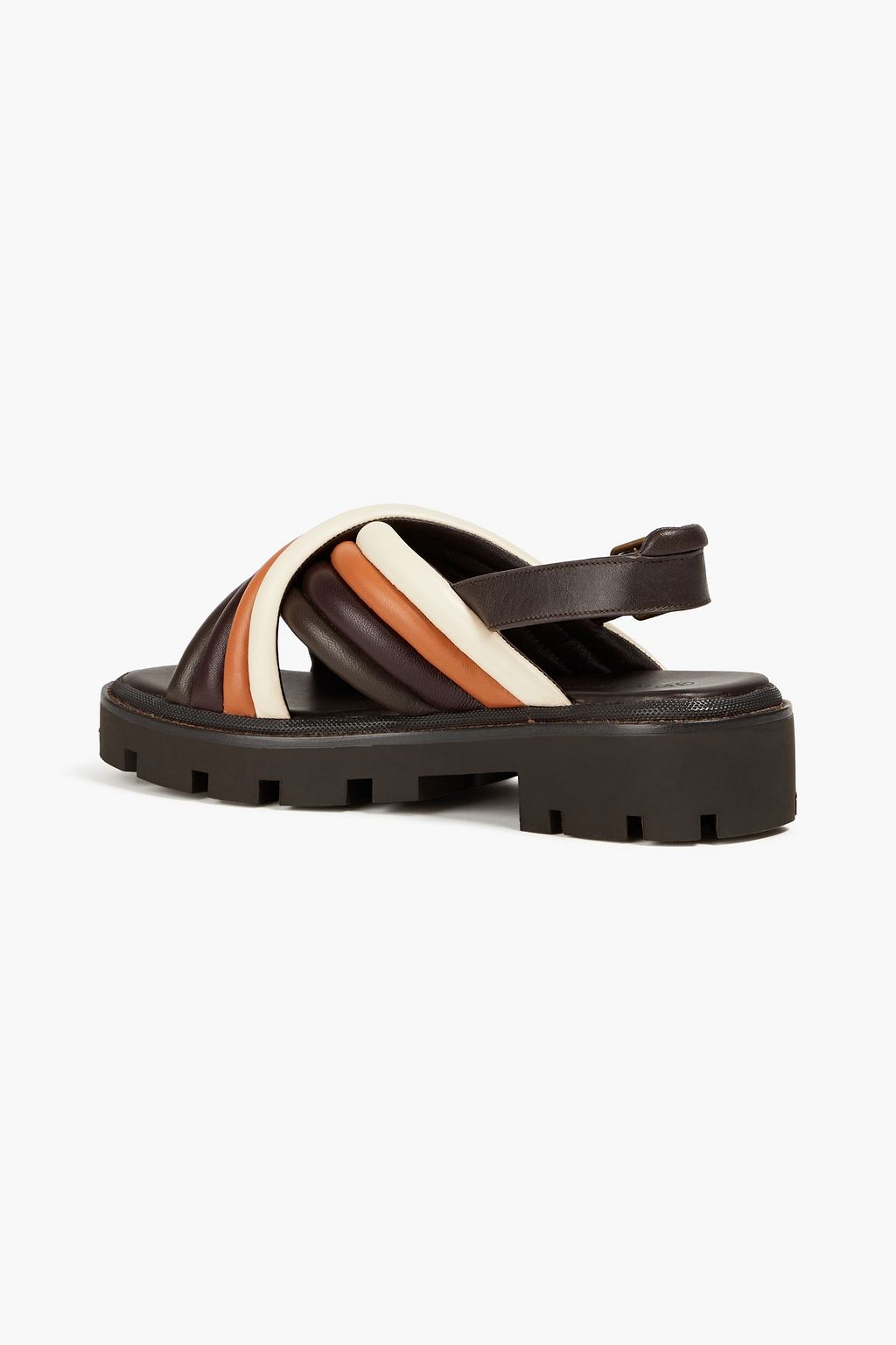 TORY BURCH レザー スリングバックサンダル キルティング