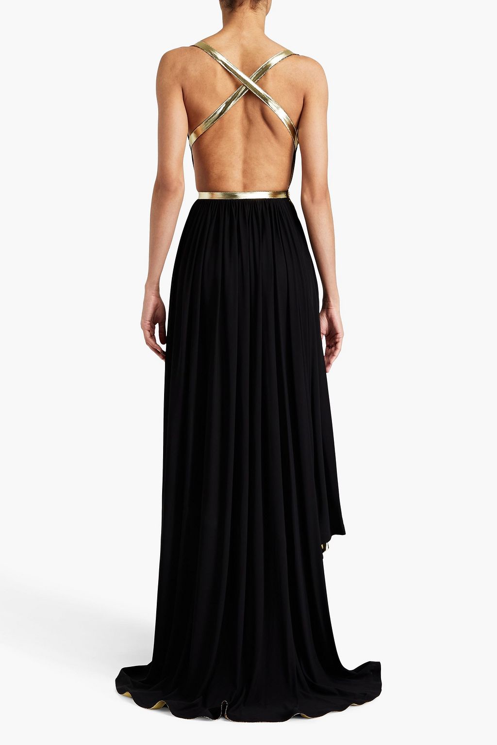 ALAÏA ジャージー ラップロングドレス ドレープ入り