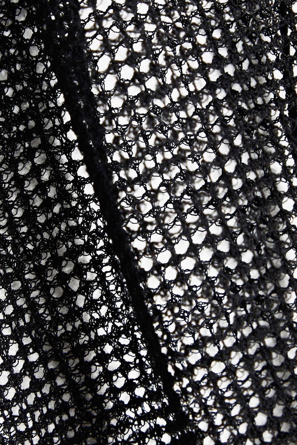 MAISON MARGIELA Open-knit cotton-blend polo shirt