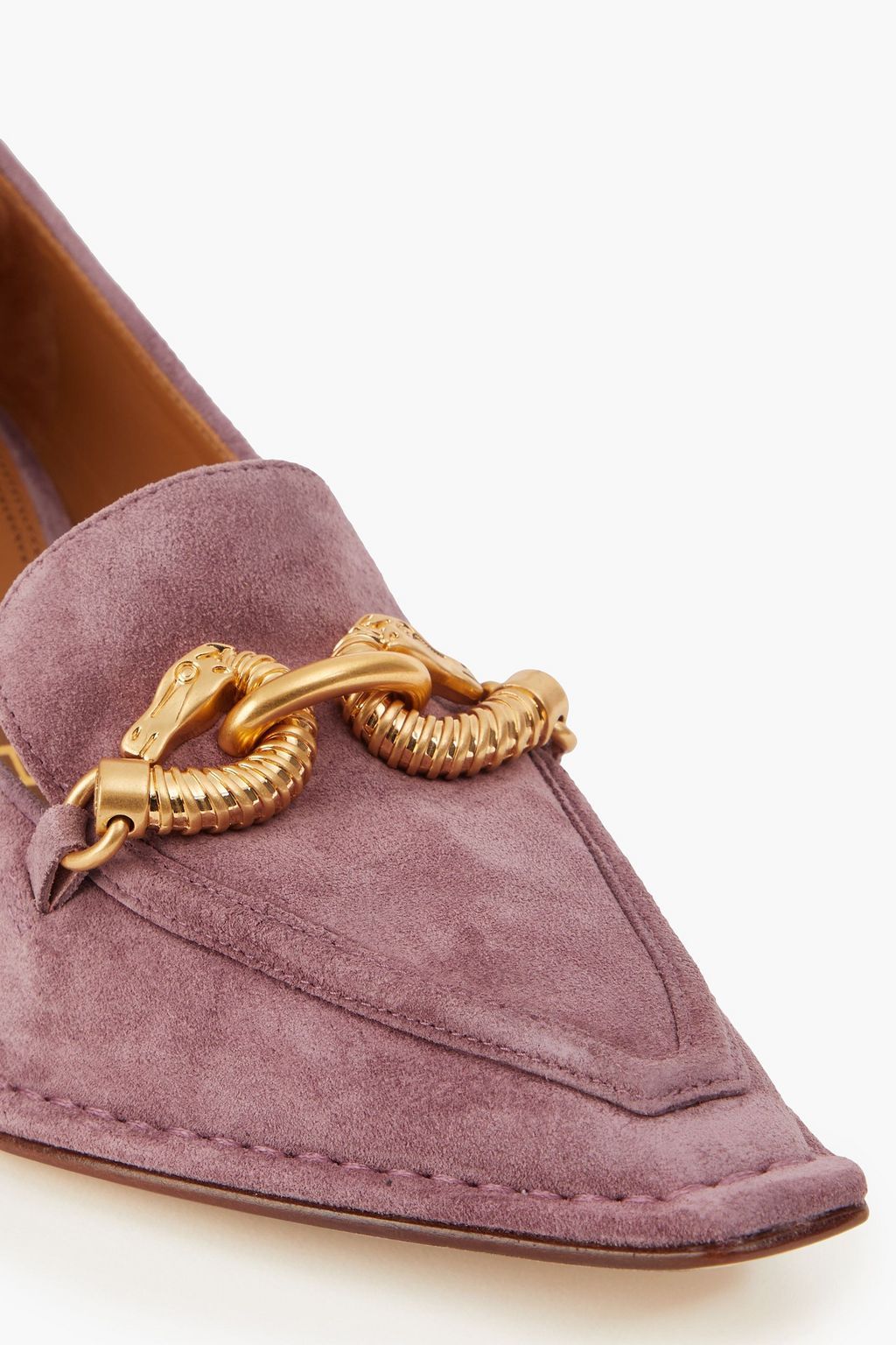 TORY BURCH Jessa Pumps aus Veloursleder mit Verzierung