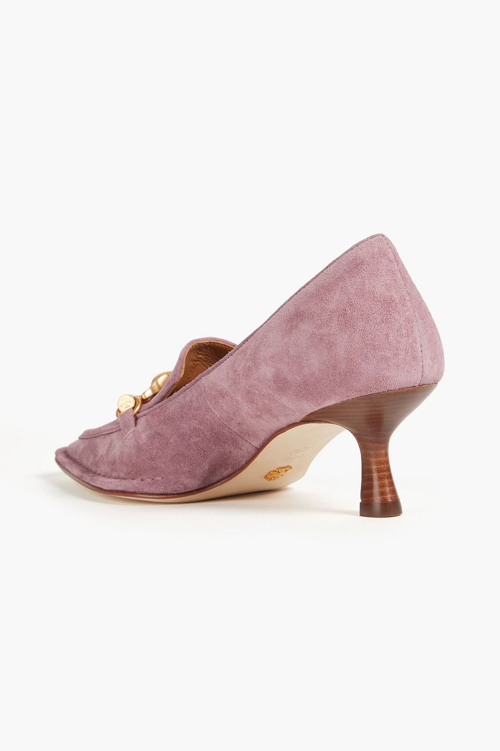 TORY BURCH Jessa Pumps aus Veloursleder mit Verzierung